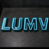 Enseigne LED à effet miroir infini 3D personnalisée avec texte, impression directe usine, lettres en relief à effet tunnel abyssal pour devanture de magasin et bureau