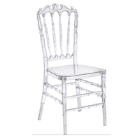 Chaise Chiavari transparente en plastique, chaise de mariage, chaise Phoenix Napoléon, mobilier d'hôtel, utilisation en parc - Vente chaude en gros