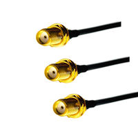 Conjunto de Cable Coaxial RG174, Conector SMA Hembra de Panel a Conector MCX Macho RF para Extensión de Antena