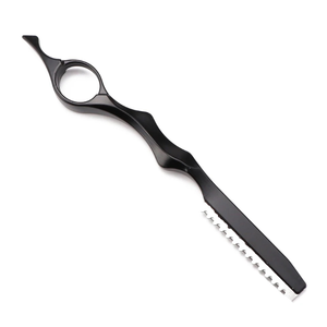 Ciseaux de barbier pliables en acier inoxydable 4Cr13, pour droitiers, avec poignée en caoutchouc, lame tranchante, ciseaux professionnels pour la coiffure en salon - Product Image 6
