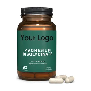 OEM Private Label magnesio glicinato sana energia muscolo osso supporto vegano magnesio bisglicinato capsule