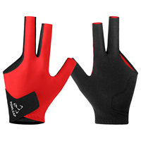 2026 personnalisé 3 doigts Durable Snooker & Billard Balls Gants de Snooker antidérapants pour les joueurs de Table de Club de billard