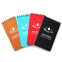 Carnet à spirale étanche personnalisé A7, bloc-notes de poche à spirale, logo personnalisé, grille, mini carnet de croquis, fournitures scolaires et de bureau