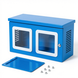 Boîtier de jonction électrique en métal personnalisé OEM Boîtier en acier inoxydable en aluminium découpé au laser Revêtement en poudre Fabrication de tôle - Product Image 1