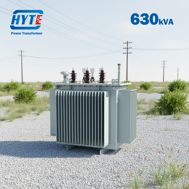HYT S13-630kVA Three Phase 50/60Hz Oil Filled Transformer with Layer Coil for Medium Voltage Substations