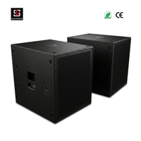 Caisse de subwoofer active Pro 1200W 18 pouces avec DSP FIR allemand, haut-parleur de basses professionnel amplifié pour concerts et événements sur scène