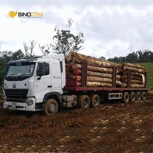 Chine Howo 6x4 camion de transport de rondins de bois nouveau diesel 2 3 4 essieux 30T 40T remorques de transporteur de bois à vendre - Product Image 2