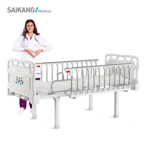 SAIKANG CQ2k Manual <span class=keywords><strong>Hospital</strong></span> Cama pediátrica para niños Acero inoxidable 2 manivelas Cama <span class=keywords><strong>de</strong></span> metal ajustable <span class=keywords><strong>de</strong></span> 2 funciones - Product Image 1