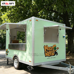 Remolque de cocina móvil de 2 ruedas, tipo carrito de comida callejero, contenedor de dulces de 3m - Product Image 1