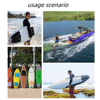 Océan Personnaliser Écologique EVA Surf Tail Deck Pad Adhésif Colle SUP Deck Grip Pad Anti-Slip Traction Pad Accessoire pour Surfpad