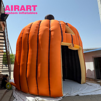Arche gonflable géante en forme de citrouille pour la décoration d'entrée à la fête d'Halloween