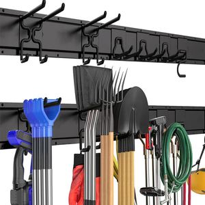 Nouveaux crochets de garage pour équipement de jardin, système de rangement mural en métal pour garage, crochets muraux organisateurs de garage - Product Image 1