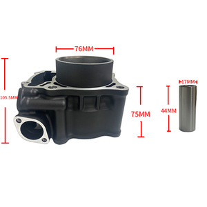 Chemise de cylindre de moteur de moto adaptée aux HONDA CBR300 et CRF300 avec piston de 76 mm et bloc-cylindres - Product Image 3