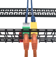 Panel Patch UTP 48 Port 2U 19 Inci Tanpa Modul, Panel Patch Kosong UTP untuk Jack Keystone CAT6/CAT6A/CAT7/CAT8