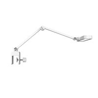 Lampe de bureau LED dimmable 18W avec bras en aluminium réglable, lumière d'étude moderne pour enfants, protection des yeux et minuterie, lampe de lecture 3 couleurs