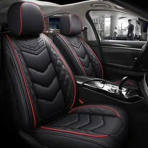 Housse de siège de voiture universelle en cuir PU, imperméable et respirante, protection de siège automobile pour la plupart des voitures, intérieurs de voitures de luxe haut de gamme - Product Image 1