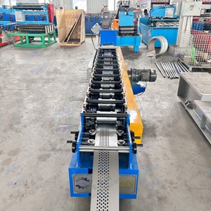 เครื่องขึ้นรูปรางประตูม้วนสแตนเลสควบคุมด้วย PLC พร้อมมอเตอร์กำลังสูง - Product Image 3