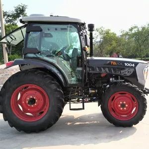 Farm Populaire 80hp 90hp 4 Wheel Drive 12 + 12 Shuttle Shift 4-Post Cabine Farm Tractor Voor Landbouw