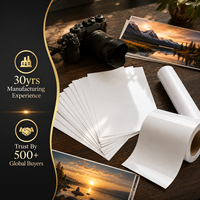 Papier photo jet d'encre brillant, format personnalisé, approvisionnement en gros, papier brillant, finition brillante, impression en laboratoire photo, papier photo brillant