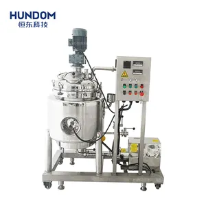 Mixer emulsifier kosmetik Boiler vakum jaket ganda Industri