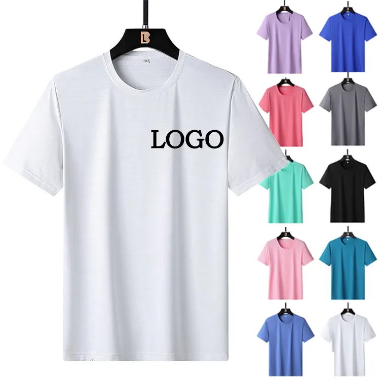 Men's And Women's Sport Fitness Quick Drying T Shirts Large Size Printed Short Sleeves