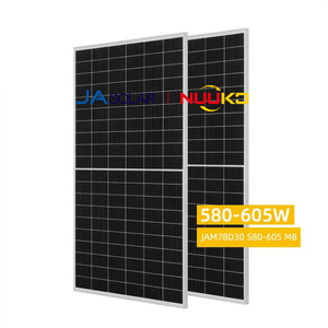 Panel Solar Bifacial PERC de Nivel 1 de JA Solar, Panel Solar Bifacial de Tipo N de 585 vatios, 580w, 590w, 595w, 600w, 605w, Paneles Solares Monocristalinos - Product Image 2