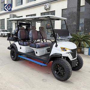 Voiture de golf à batterie au lithium surélevée <span class=keywords><strong>6</strong></span> places 72v Chariot de chasse Nouveau chariot de golf électrique à 4 roues à vendre - Product Image 2