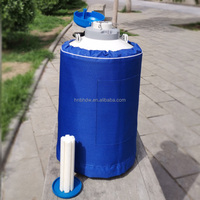 Conteneur portable d'azote liquide en alliage d'aluminium de 10 L certifié CE, bouteille Dewar avec réservoir sous pression
