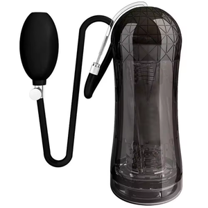 Copa <span class=keywords><strong>de</strong></span> Masturbación Masculina, Bomba para Pene, Estimulador <span class=keywords><strong>de</strong></span> Glande, Entrenador <span class=keywords><strong>de</strong></span> Pene, Bola Vibradora, Bombilla Inflable, Productos para Adultos, Juguetes Sexuales - Product Image 1