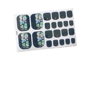 2024 nouveau coréen 3D feuille d'or fini Nail Art orteil autocollants longue durée - Product Image 5