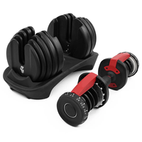 Ensemble d'haltères de fitness 40 kg, réglables de 10 lb à 90 lb, pour exercices de force, poids libres