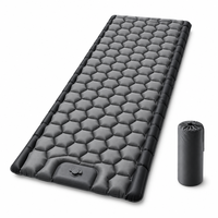 Matelas de couchage gonflable en TPU avec gonfleur intégré, matelas pneumatique imperméable, léger, rectangulaire, 4 saisons, camping, randonnée, plage