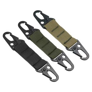 Llavero de cinturón tejido personalizado al por mayor, llavero de nailon multifuncional para mochila con hebilla triangular, llavero de camping, llavero de senderismo en promoción - Product Image 1