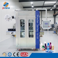 Machine d'étiquetage et de rétraction entièrement automatique 9000 bph pour bouteilles en plastique