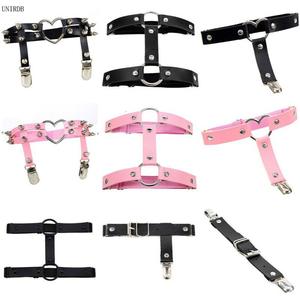 Verstelbare Lederen Beenlus Dark Love Perzik Hart Ring Kraag Punk Been Ring Voet Ring Gothic Girl Bondage Metal Special Sexual - Product Image 2