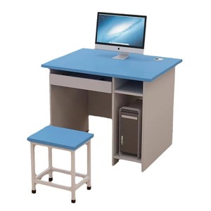 Escritorio escolar con tablero superior de plástico, material duradero, diseño minimalista para uso en el aula o laboratorio informático. - Product Image 5