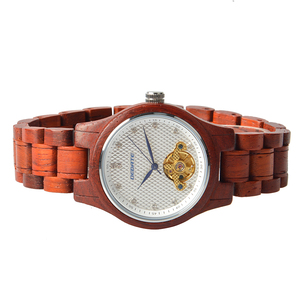 Montre automatique en bois Shenzhen Fabricant OEM Logo personnalisé avec diamant sur cadran Montres mécaniques - Product Image 2