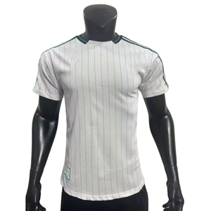 25 cárdigan de béisbol simple Inglaterra Club manga corta rayas blancas deportes verano para adultos - Product Image 2