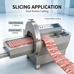 Machine <span class=keywords><strong>de</strong></span> découpe automatique <span class=keywords><strong>de</strong></span> viande congelée pour boucherie, avec convoyeur industriel, pour <span class=keywords><strong>porc</strong></span> et bœuf en morceaux - Product Image 5