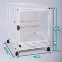 Grande cage à oiseaux en métal multifonctionnelle empilable pour l'élevage de perroquets