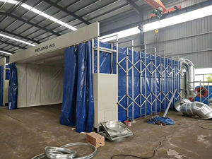 BEIJNG WS <span class=keywords><strong>Cabine</strong></span> <span class=keywords><strong>de</strong></span> <span class=keywords><strong>peinture</strong></span> mobile rétractable personnalisée, <span class=keywords><strong>cabine</strong></span> <span class=keywords><strong>de</strong></span> pulvérisation portable pour la réparation <span class=keywords><strong>de</strong></span> voitures, camions, bus et machines - Product Image 6