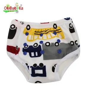 Ohbabyka Bamboo Washable Diaper Baby Cloth Diapers Baby Training Pants Potty Training Underwear