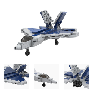 Kit de construction de briques MOC Scène Militaire Avion de Chasse F-22 Raptor Modèle DIY Jouets Éducatifs Créatifs pour Enfants MOC5118 - Product Image 6