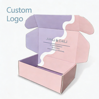 Boîte cadeau personnalisée en carton pour l'expédition de vêtements, boîte d'emballage pour sous-vêtements, t-shirts, costumes, boîte d'expédition en carton ondulé
