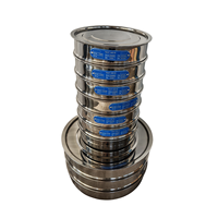 Ensemble de tamis d'essai ASTM E11 en acier inoxydable 200 mm 20 mm-4,75 mm pour laboratoire de béton