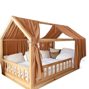 <span class=keywords><strong>Moustiquaire</strong></span> et couvre-lit pliable en tissu crêpe pur coton double couche de style nordique pour l'été – Idéal pour les lits d'enfants - Product Image 1