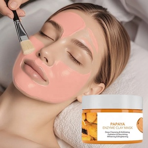 Mascarilla de Arcilla con Enzimas de Papaya OEM, Orgánica y Herbal para la Limpieza de Poros y Desintoxicación de la Piel, Mascarilla Facial Calmante para Todo Tipo de Piel, Paquete Familiar - Product Image 6