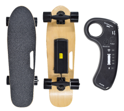 Planche à roulettes électrique à quatre roues 300W, directement de l'usine, plateforme plate portable, roues ABEC-9, plateau en érable 8 plis, pour adultes - Product Image 5