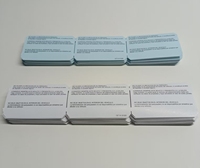 Carte de visite multifonctionnelle de haute qualité, 120g, couleur personnalisée, impression thermique recto, pliage continu, pour parking