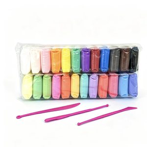 Argile à <span class=keywords><strong>modeler</strong></span> à séchage à l'air, certifiée CE 3C, OEM, en vrac, 10g, 24 couleurs, non toxique, pour projets artistiques d'enfants - Product Image 1